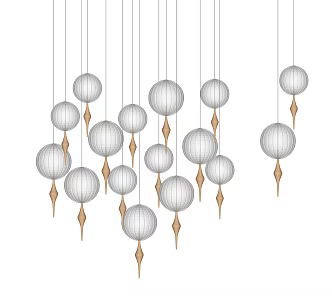 Modern Chandelier Decorative Chandelier Lobby Chandelier 3d model