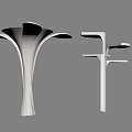 Modern special-shaped column modeling column decorative column art modeling column 3d model