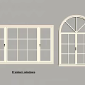 Premium Casement Windows With White Frames And Grille Design For Modern Home Interiors