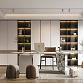 Modern study 3d model