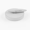 Wooden CUBAN Pen with Logo Design Placed on Black Circular Base Platform