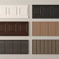 Various Colors And Designs Of Wainscoting Panels For Interior Wall Decoration