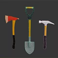 spade shovel tool hardware tools processing tools 3d model