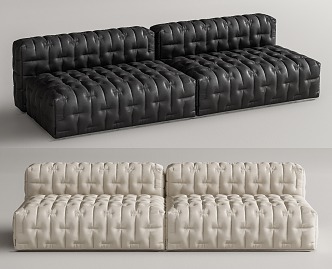 Minotti double sofa 3d model