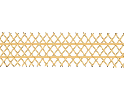 Golden Lattice Room Divider With Decorative Grid Pattern For Home Decor 3d model