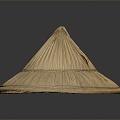 Modern Hat Straw Hat Sunshade Hat Straw Hat Wear 3d model