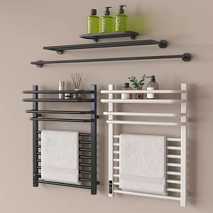 Modern Towel Rack Electric Heating Towel Rack Bathroom Supplies Small Pieces 3d model