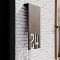 Modern Multi Storey Residential Building With White Facade Windows Balcony Railings And Curtains