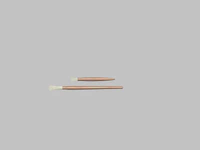 Metal Hardware Tools With White Precision Tips For Craft And Repair Work 3d model