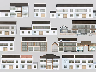 New Chinese Style Folk House Rural Folk House Homestay Building Rural Building Rural Self-built House 3d model