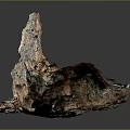Natural Rock Formation Featuring Textured Surface And Hollow Center With Earthy Color Patterns