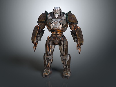 Modern robot mecha warrior sci-fi warrior sci-fi soldier alien warrior 3d model