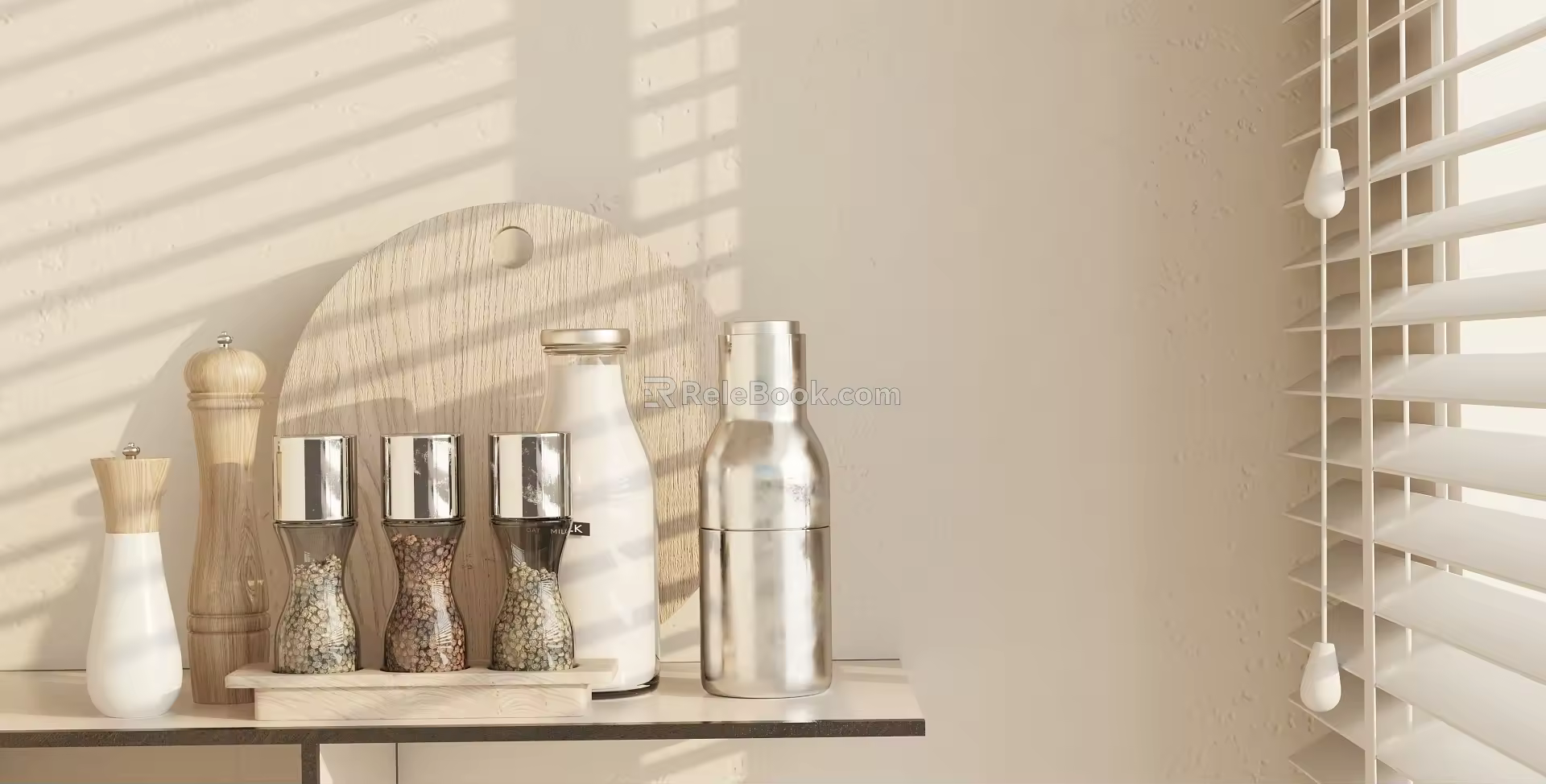 Modern Spice Bottle Ornament Combination 3d model