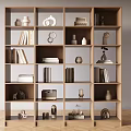 Bookshelf Books and Magazines Books and Periodicals Ornaments Floor-Standing Bookshelf Storage Rack Storage Rack 3d model