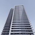 Modern Twin Skyscrapers With Sleek Glass Curtain Walls And Contemporary Urban Design