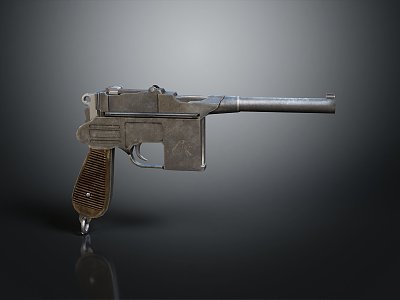 pistol semi-automatic pistol automatic pistol modern weapon hot weapon hot weapon gun military 3d model