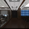Modern Conference Room Interior With Large Table Black Chairs Wooden Floor And Curtains