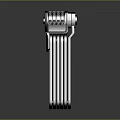 Practical Black Handheld Hardware Tool with Red Control Buttons and Ventilation Slots Design