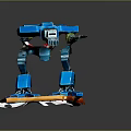 Robot Assistant Small Robot Butler Robot Butler Figure Game Figure 3d model