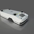 Smart Machine With White Body Black Knobs Display Screen Control Buttons And Mobile Base