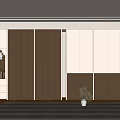 French retro wardrobe 3d model