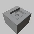 Industrial Equipment With Mechanical Pipes Top Vent Structure And Square Base