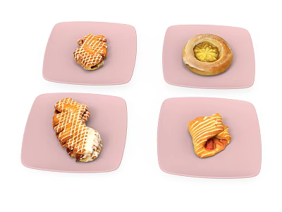 Food Cake Snack 3d model