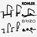 Brizo Black Faucets With Various Modern Design Styles And Shapes