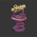 Astronomical Telescope, Telescope, Mirror Tube, Living Goods, Living Goods 3d model