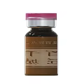 Baiqian Jiangcheng Face Cream In Brown Bottle With Pink Cap And Silver Top