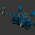 Mech Warrior Mech Soldier Machine Battlearm Mechanical Battlearm Machine Fighter Robot 3d model
