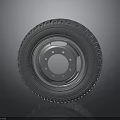 Car Tire And Wheel Rim Auto Part With Durable Tread And Metallic Hub Design