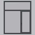 Modern Casement Window With Black Frame And Transparent Glass For Natural View
