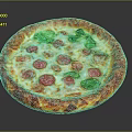 Freshly Baked Pizza With Golden Crust Cherry Tomatoes Basil And Melted Cheese