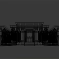 Ancient Architecture With Symmetrical Facade Arched Windows Intricate Carvings And Stone Steps