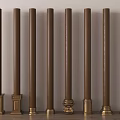 New Chinese Style Column Pillar Stack Cylindrical Log Stigma 3d model