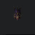Vibrant Mythical Dragon Creature With Purple Wings And Red Accents Intricate Scales And Fierce Design