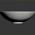 Modern Home Furniture Decorative Bowl With White Ceramic Pattern And Blue Center Design
