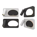 Modern Black and White Downlights Spotlights with Sleek Design for Indoor Lighting Fixtures