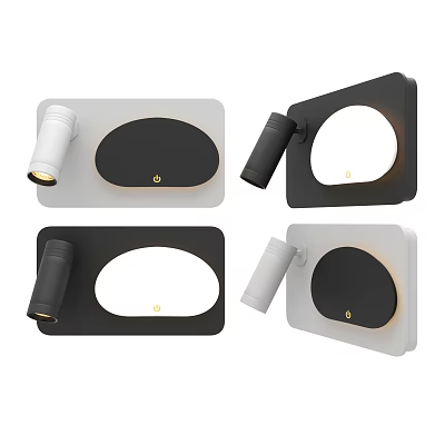 Modern Black and White Downlights Spotlights with Sleek Design for Indoor Lighting Fixtures 3d model