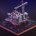 Science Fiction Wormhole Machine Science Fiction Technology Future Wormhole Machine Machinery Machinery Equipment Industry 3d model