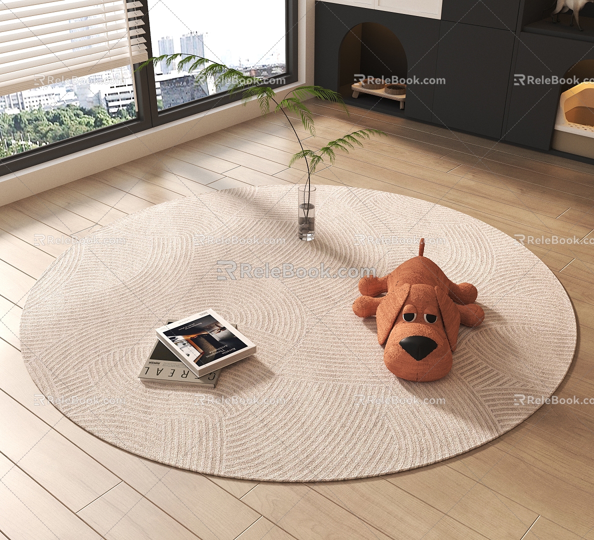 Round carpet 3d model