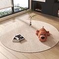 Round carpet 3d model