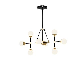 Light Luxury Chandelier 3d model