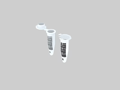 Medical Devices Graduated Conical Tubes For Laboratory And Medical Testing Use 3d model