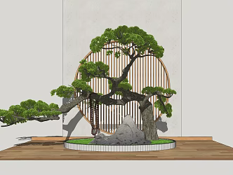 New Chinese landscape sketch 3d model