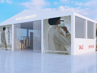 Modern Clothing Shed 3d model