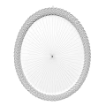 Stylish Oval Wall Mirror With Woven Texture Frame For Home Decor 3d model