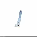 Modern Electronic Appliance Design With Blue Panel And Layered Structure
