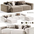 Modern Plush Sectional Sofa Design With Modular Components And Color Options